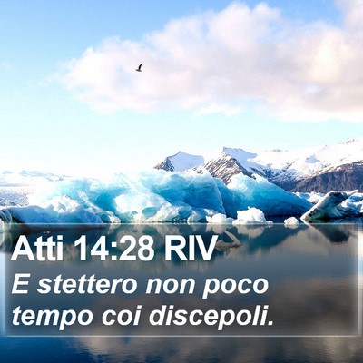 Atti 14:28 RIV Bible Verse Image