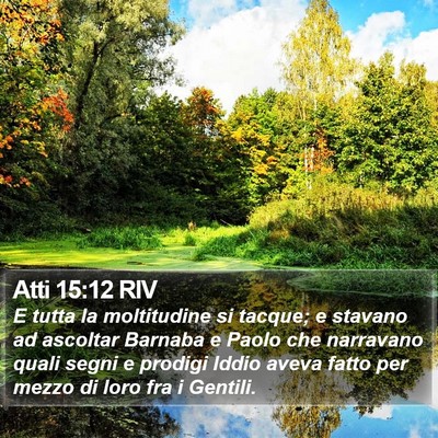 Atti 15:12 RIV Bible Verse Image