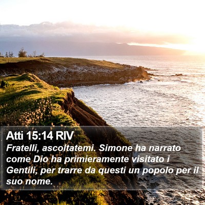 Atti 15:14 RIV Bible Verse Image