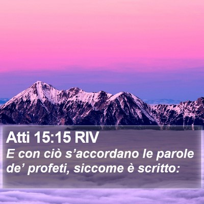 Atti 15:15 RIV Bible Verse Image