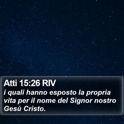 Atti 15:26 RIV Bible Verse Image