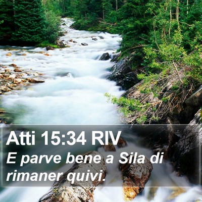Atti 15:34 RIV Bible Verse Image