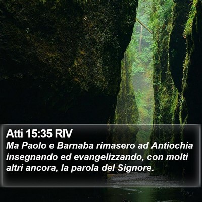 Atti 15:35 RIV Bible Verse Image