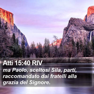 Atti 15:40 RIV Bible Verse Image