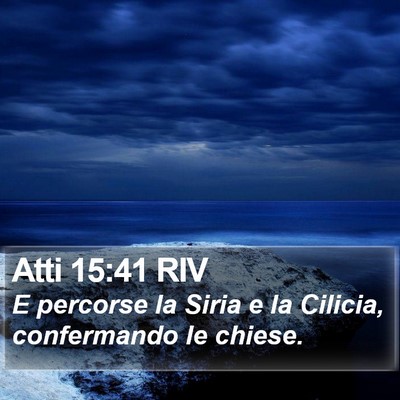 Atti 15:41 RIV Bible Verse Image