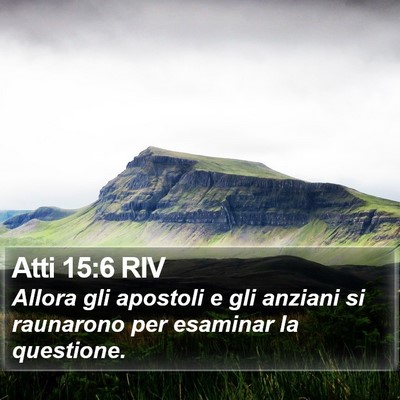 Atti 15:6 RIV Bible Verse Image