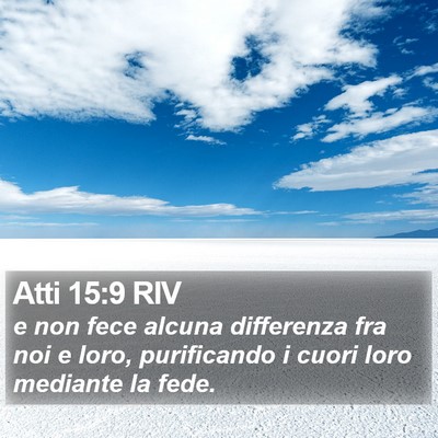Atti 15:9 RIV Bible Verse Image