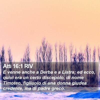 Atti 16:1 RIV Bible Verse Image