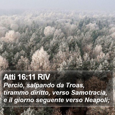 Atti 16:11 RIV Bible Verse Image