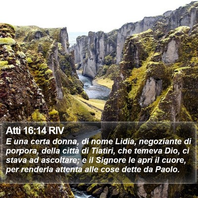 Atti 16:14 RIV Bible Verse Image