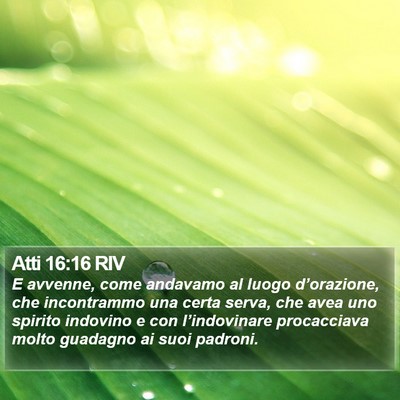 Atti 16:16 RIV Bible Verse Image
