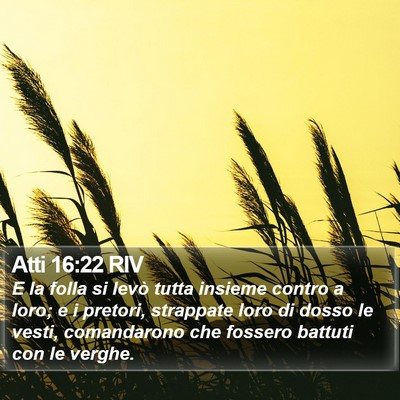 Atti 16:22 RIV Bible Verse Image