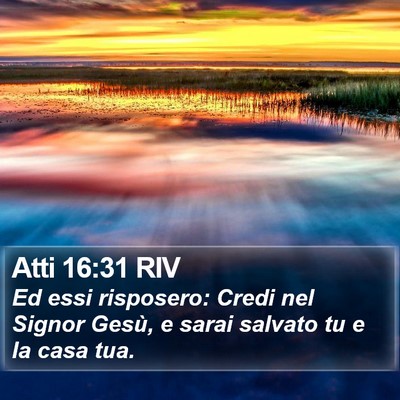 Atti 16:31 RIV Bible Verse Image