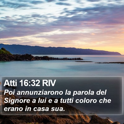 Atti 16:32 RIV Bible Verse Image