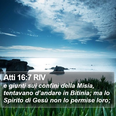 Atti 16:7 RIV Bible Verse Image