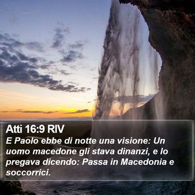 Atti 16:9 RIV Bible Verse Image
