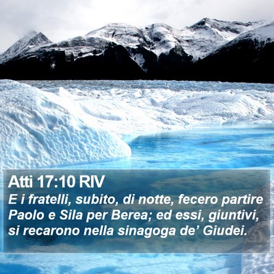 Atti 17:10 RIV Bible Verse Image