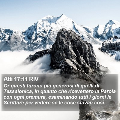 Atti 17:11 RIV Bible Verse Image