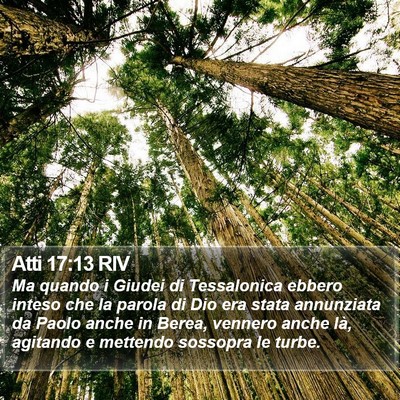 Atti 17:13 RIV Bible Verse Image