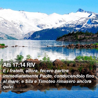 Atti 17:14 RIV Bible Verse Image
