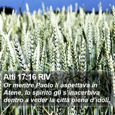 Atti 17:16 RIV Bible Verse Image