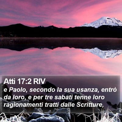 Atti 17:2 RIV Bible Verse Image