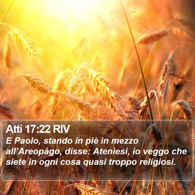 Atti 17:22 RIV Bible Verse Image