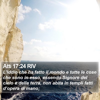 Atti 17:24 RIV Bible Verse Image