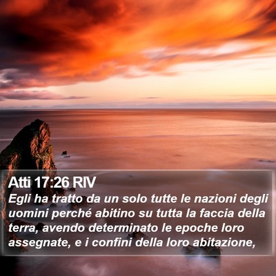Atti 17:26 RIV Bible Verse Image