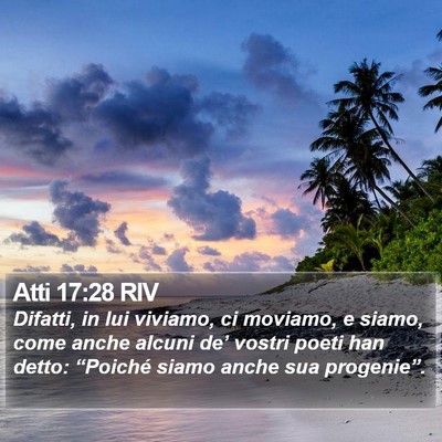 Atti 17:28 RIV Bible Verse Image
