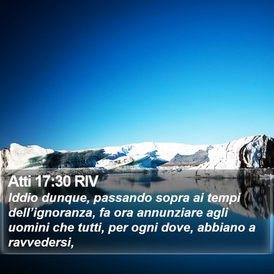 Atti 17:30 RIV Bible Verse Image