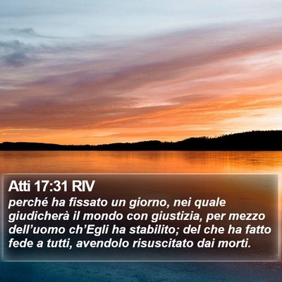 Atti 17:31 RIV Bible Verse Image