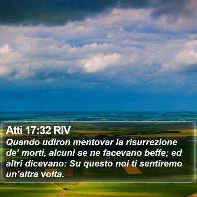 Atti 17:32 RIV Bible Verse Image