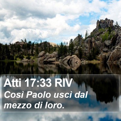 Atti 17:33 RIV Bible Verse Image