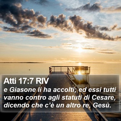 Atti 17:7 RIV Bible Verse Image
