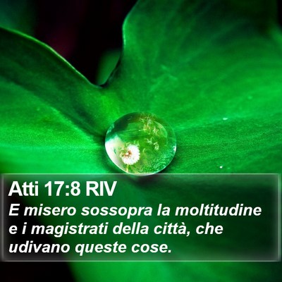 Atti 17:8 RIV Bible Verse Image