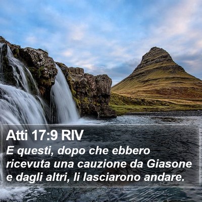 Atti 17:9 RIV Bible Verse Image