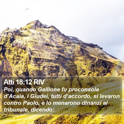 Atti 18:12 RIV Bible Verse Image