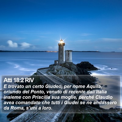 Atti 18:2 RIV Bible Verse Image