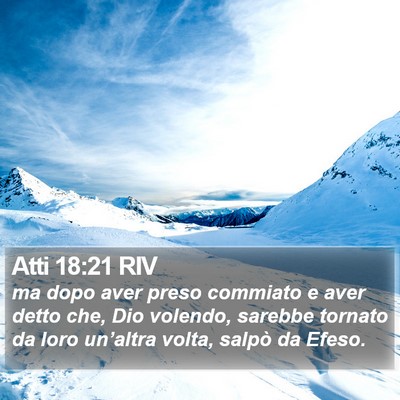 Atti 18:21 RIV Bible Verse Image