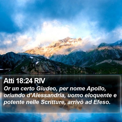 Atti 18:24 RIV Bible Verse Image
