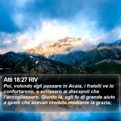Atti 18:27 RIV Bible Verse Image