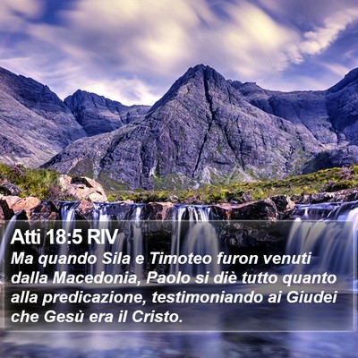 Atti 18:5 RIV Bible Verse Image