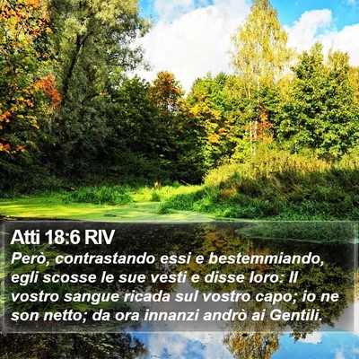 Atti 18:6 RIV Bible Verse Image