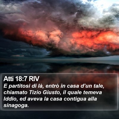 Atti 18:7 RIV Bible Verse Image
