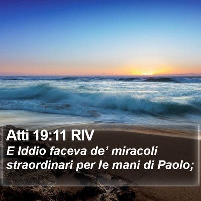 Atti 19:11 RIV Bible Verse Image