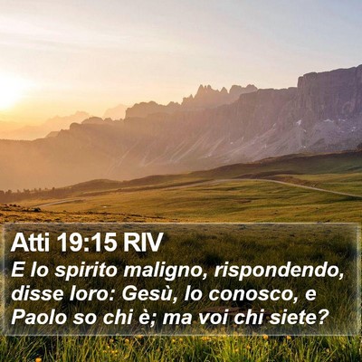 Atti 19:15 RIV Bible Verse Image