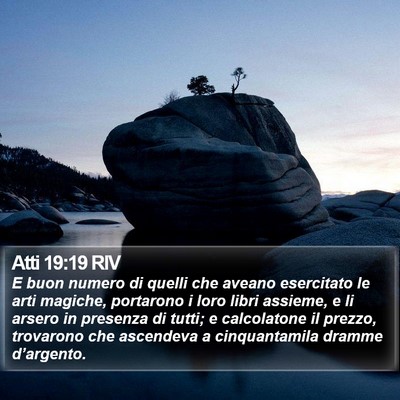 Atti 19:19 RIV Bible Verse Image
