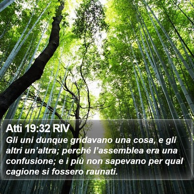 Atti 19:32 RIV Bible Verse Image