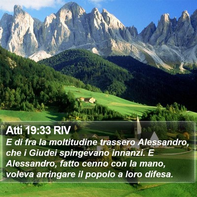 Atti 19:33 RIV Bible Verse Image